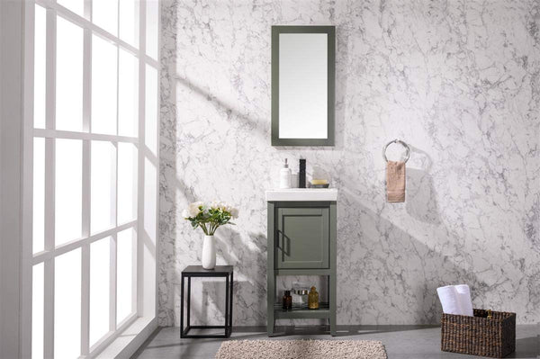 Legion Furniture 18-inch Pewter Green Sink Vanity
