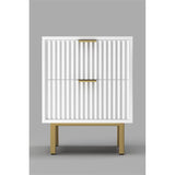 Origins by Alpine Casey 2 Drawer Nightstand in White