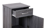 Glory Furniture Alston 1 Drawer Nightstand in Gray