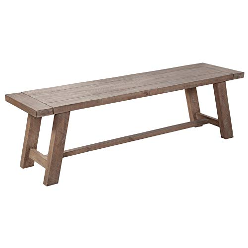 Alpine Furniture Newberry Bench, Weathered Natural