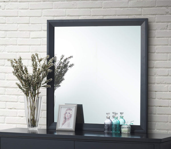 Glory Furniture Primo , Black Mirror, 36"H X 36"W X 2"D,