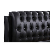 Glory Furniture Marilla Faux Leather Upholstered Twin Bed in Black