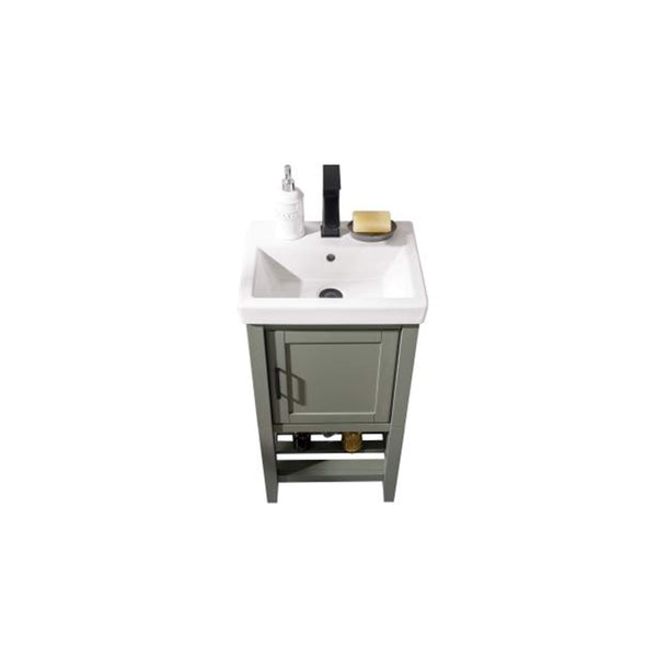 Legion Furniture 18-inch Pewter Green Sink Vanity
