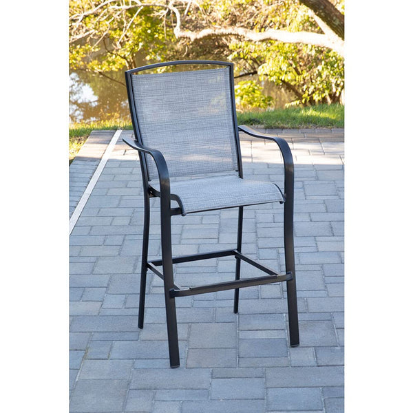 Hanover Foxhill Counter-Height Sling Dining Chair, Beige