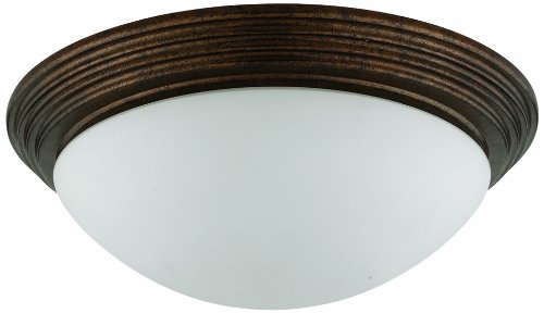Cal Lighting LA-181L-RU Transitional Two Ceiling Mount Lighting Accessories, Black