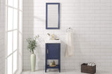 Legion Furniture 18-inch Blue Sink Vanity