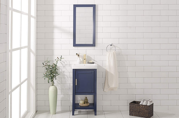 Legion Furniture 18-inch Blue Sink Vanity