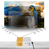 Portable Mini Projector 1080P Portable Movie Projector For IOS Android Windows Laptop