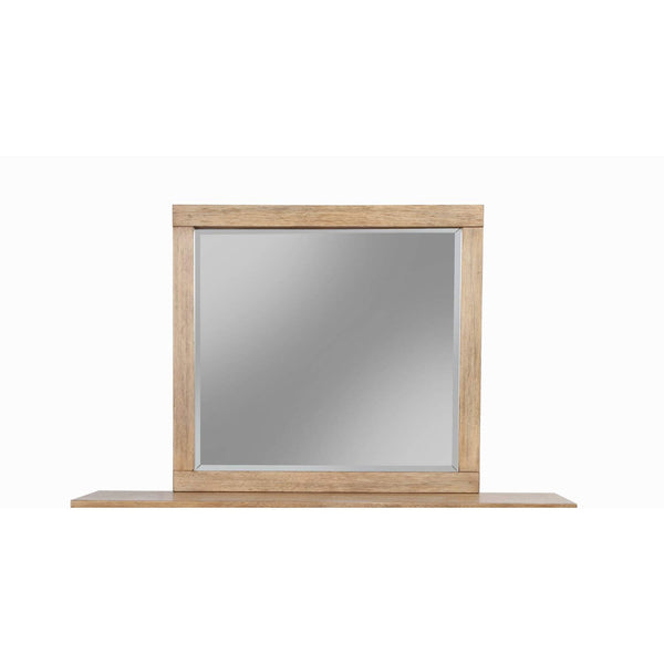 Alpine Furniture Easton Wood Dresser Mirror in Sand (Beige)