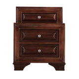 Glory Furniture LaVita 3 Drawer Nightstand in Cappuccino