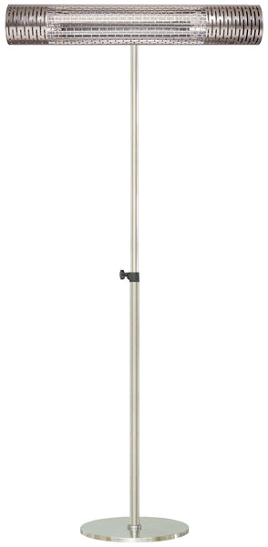 Hanover 1500W 30.7'' Wide Electric Carbon Infrared Heat Lamp with Remote Control and Adjustable Pole Stand | Powerful Heating for Outdoor Areas up to 139 Sq. Ft. | Ideal for Porch, Garage, Workshop