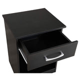 Glory Furniture Lindsey 1 Drawer RTA Nightstand in Black