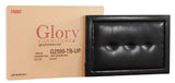 Glory Furniture Panello Faux Leather Upholstered Twin Bed in Black