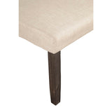 Alpine Furniture Brayden Wooden Upholstered Dining Bench in Espresso