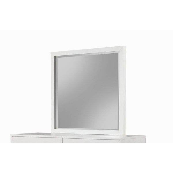 Alpine Furniture Madelyn Wood Dresser Mirror in White