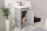 Legion Furniture 18-inch Gray Sink Vanity