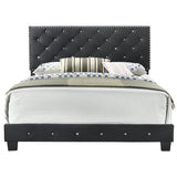 Glory Furniture Suffolk G1407-QB-UP Queen Bed, Black