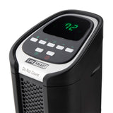 LifeSmart HT1053 1500 Watt Portable 24 Inch Electric Infrared Quartz Tower Space Heater for Indoor Use with 2 Heating Elements, Black