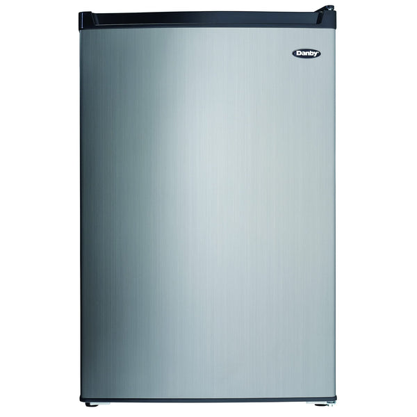 Danby 4.5 cu. ft. Compact Refrigerator with True Freezer (DCR045B1BSLDB-3), Steel