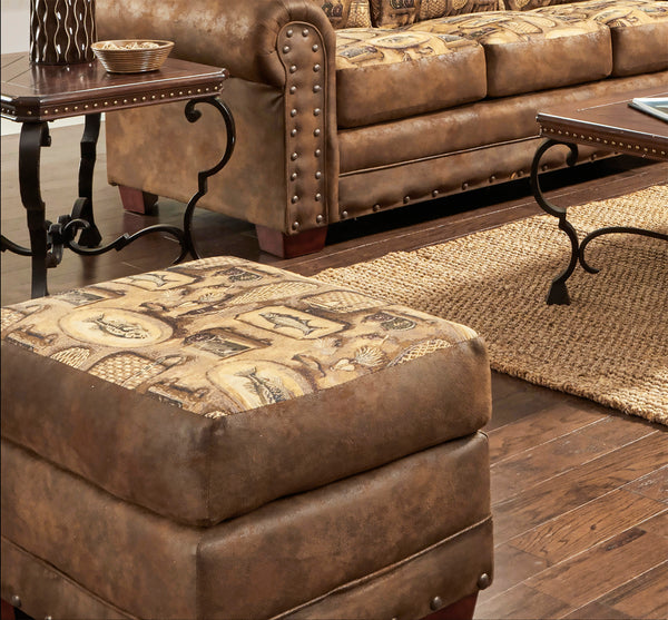 American Furniture Classics Model River Bend ottoman, Brown
