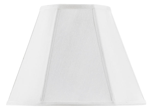 Cal Lighting SH-8106/14-WH Vertical Piped Basic Empire Shade with 14-Inch Bottom, White