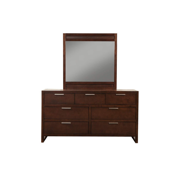 Alpine Furniture Alpine Brown Wood/Veneer Urban Dresser Mirror - A/N