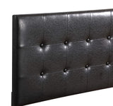 Glory Furniture Caldwell Twin, Black Upholstered bed,