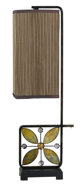 Cal Lighting BO-2173BF Transitional One Light Buffet Lamp from Matea Collection in Bronze/Dark Finish, 7.50 inches