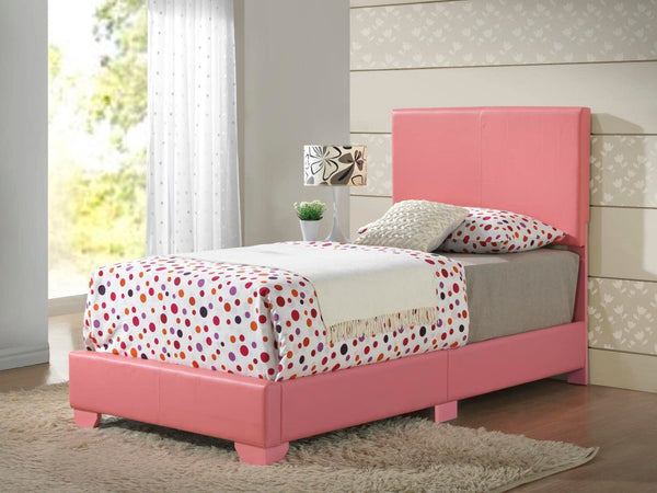 Glory Furniture G1880-TB-UP Sleigh Bed, Twin, Pink, 3 boxes