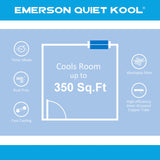 Emerson Quiet Kool EATC8RE1T 115V 8,000 BTU Air Conditioner with Remote Control-Quiet Wall Mounted A/C, EATC08RE1, 8000, White