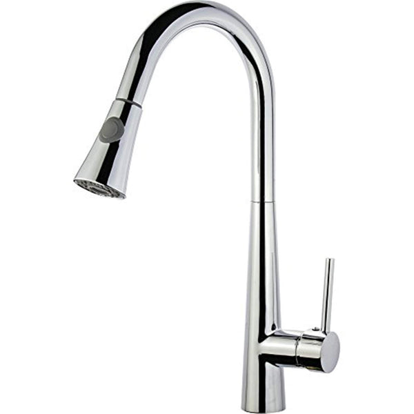 Legion Furniture UPC Kitchen Faucet with Deck Plate Polished Chrome/Brass