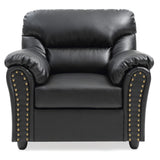 Glory Furniture Olney Faux Leather Chair in Black