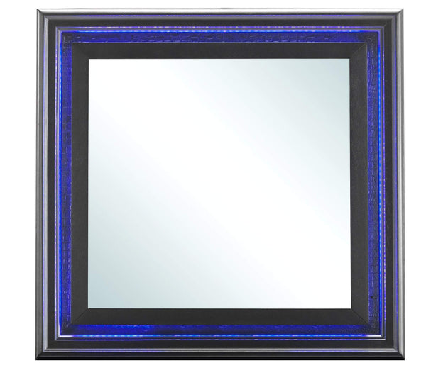 Glory Furniture Mirror, Metalic Black
