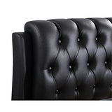 Glory Furniture Marilla Faux Leather Upholstered Full Bed in Black