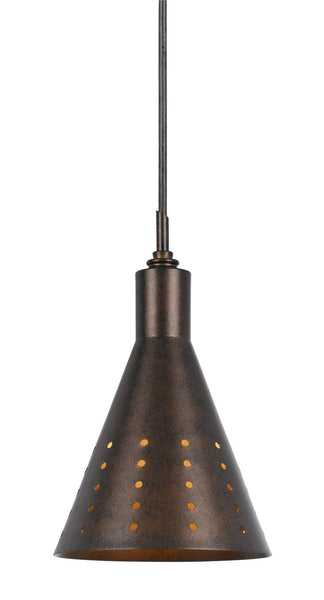 Cal Lighting UP-1011/6-RU Transitional One Light Pendant from Uni Pack Collection in Bronze / Dark Finish, 6.13 inches