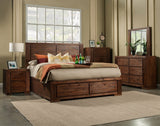 Alpine Furniture Pierre Bedroom Mirror in Antique Cappuccino Brown
