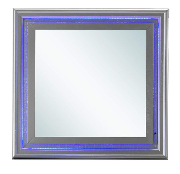 Glory Furniture Mirror, Silver Champagne