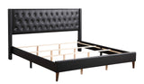 Glory Furniture Bergen Full, Black Upholstered bed,