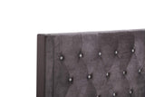 Glory Furniture Bergen Queen, Gray Upholstered bed,