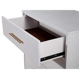Alpine Furniture 2010-04 Madelyn Three Drawer Small Chest, 36 x 18 x 34, White