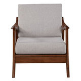 Alpine Furniture Zephyr Slate Chair, Gray,Brown