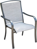 Hanover Aluminum Dining Chair, Grey