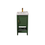 Legion Furniture 18-inch Pewter Green Sink Vanity