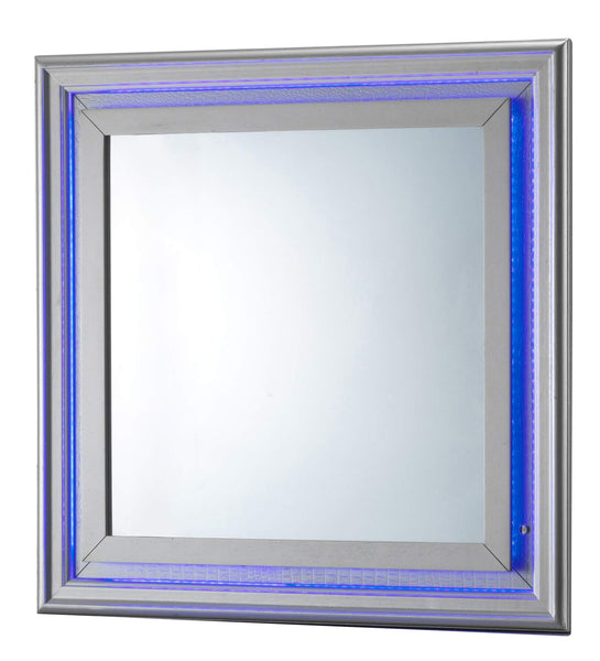 Glory Furniture Mirror, Silver Champagne