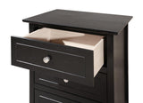 Glory Furniture 3 Drawer Nightstand, Black
