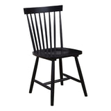 Alpine Furniture Lyra Dining Chair, 18 x 34 x 19.5, Black