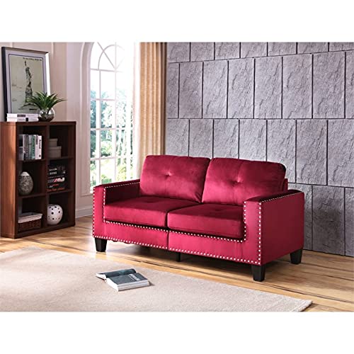 Glory Furniture Nailer G312A-S Sofa, Burgundy