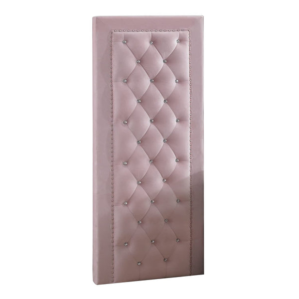Glory Furniture Alba Velvet Side Panel in Pink Velvet Cover