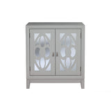 Alpine Furniture Clover Wood Accent Chest in Sea Gray
