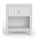 Alpine Furniture Stapleton 1 Drawer Nightstand in White